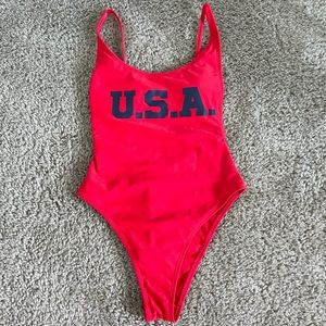 USA One Piece Swimsuit